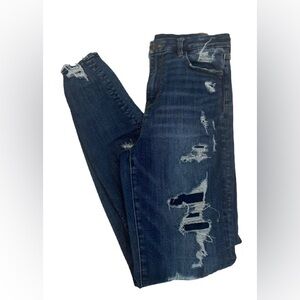 2/$20 American Eagle Outfitters women’s Dark Blue Distressed Skinny Jeans
